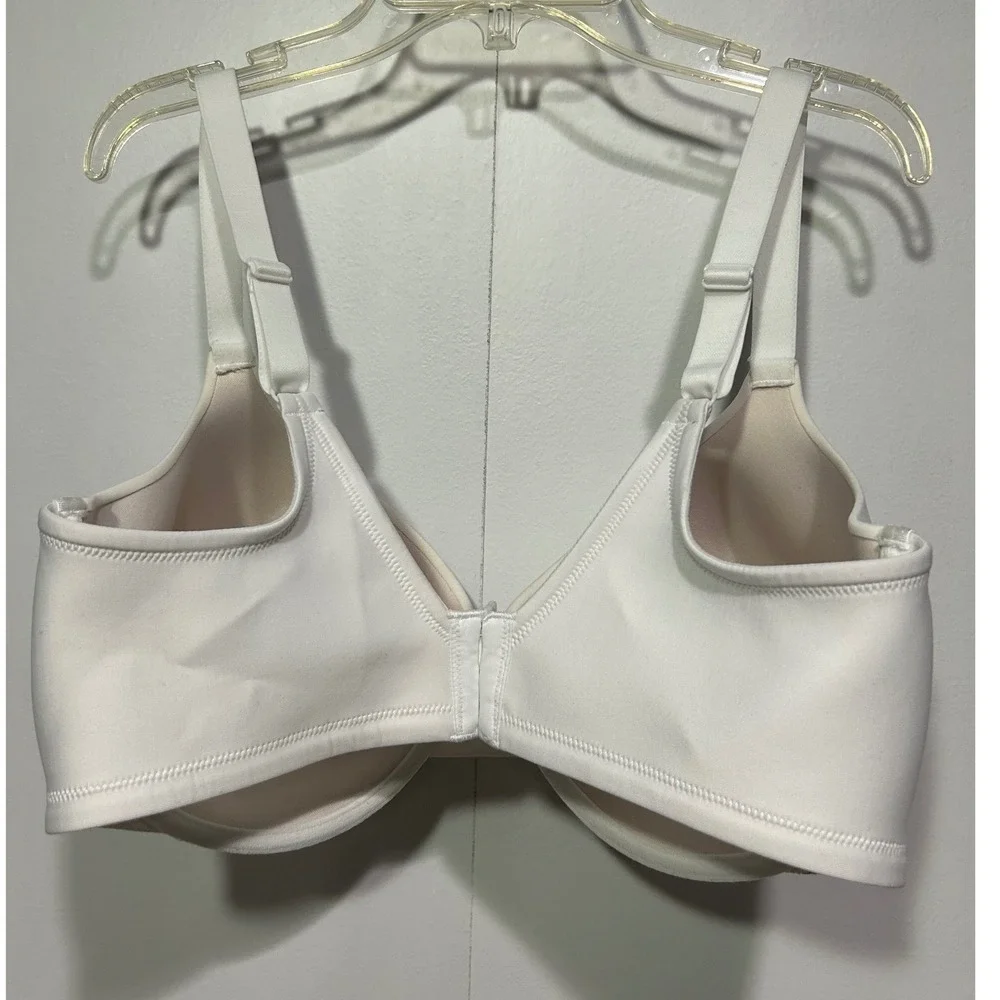 Vanity Fair Full Figure Underwire Bra‎ Womens 40DDD White Lace Detail 76528